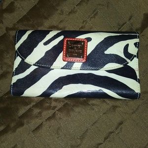 Dooney and Bourke zebra print wallet
